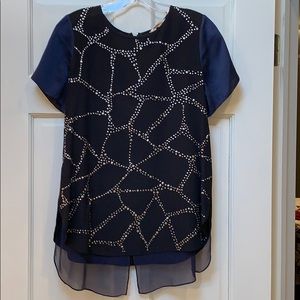 Rebecca Taylor  Mixed Media Blouse